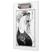 ピーコックスカートベアズリーアールヌーボー クリップボード (左)