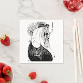 ピーコックスカートベアズリーアールヌーボー スタンダードカクテルナプキン (インサイチュ)