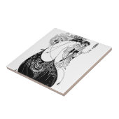 ピーコックスカートベアズリーアールヌーボー タイル (側面)