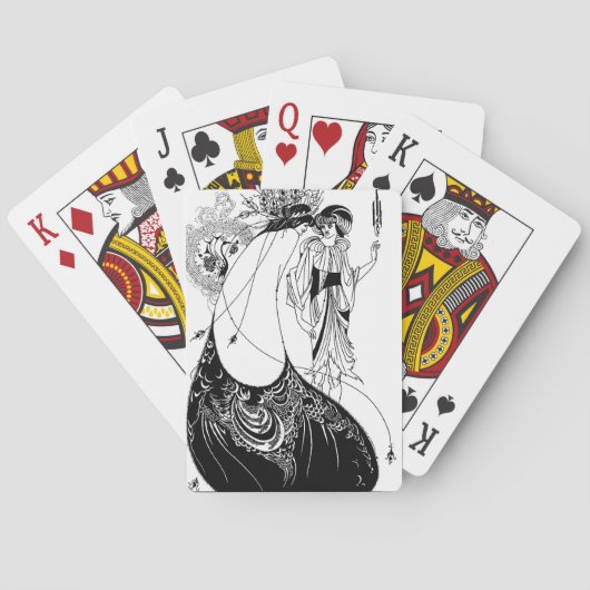 ピーコックスカートベアズリーアールヌーボー トランプ (裏面)