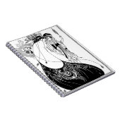 ピーコックスカートベアズリーアールヌーボー ノートブック (右側)