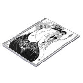 ピーコックスカートベアズリーアールヌーボー ノートブック (左側)