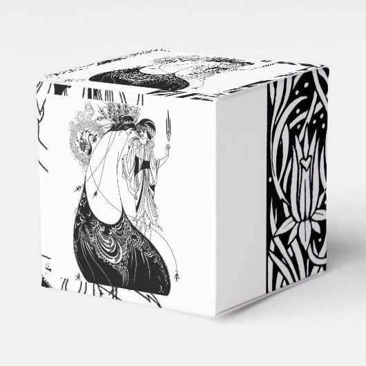 ピーコックスカートベアズリーアールヌーボー フェイバーボックス (正面サイド)