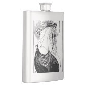 ピーコックスカートベアズリーアールヌーボー フラスク (右)