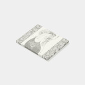 ピーコックスカートベアズリーアールヌーボー ポストイット (アングル)