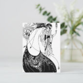 ピーコックスカートベアズリーアールヌーボー ポストカード (スタンド正面)