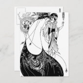 ピーコックスカートベアズリーアールヌーボー ポストカード (正面/裏面)