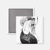 ピーコックスカートベアズリーアールヌーボー マグネット (正面/裏面)