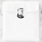 ピーコックスカートベアズリーアールヌーボー ラウンドシール (バッグ)