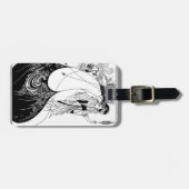 ピーコックスカートベアズリーアールヌーボー ラゲッジタグ (正面横)