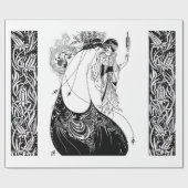 ピーコックスカートベアズリーアールヌーボー ラッピングペーパー (フラット)