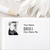 ピーコックスカートベアズリーアールヌーボー ラベル (インサイチュ)