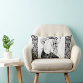 ピーコックスカートベアズリーアールヌーボー ランバークッション (椅子)