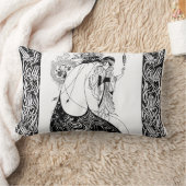 ピーコックスカートベアズリーアールヌーボー ランバークッション (ブランケット)