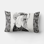 ピーコックスカートベアズリーアールヌーボー ランバークッション (裏面)