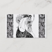 ピーコックスカートベアズリーアールヌーボー 名刺 (裏面)