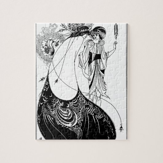 ピーコックスカートベアズリー新しい ジグソーパズル (縦)