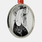 ピーコックスカートベアズリー新しい メタルオーナメント (右)