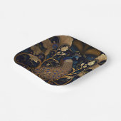 ピーコックスクエアエレガント紙パーティープレート ペーパープレート (傾斜あり)