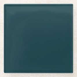 ピーコックスクエアガラスコースター ガラスコースター