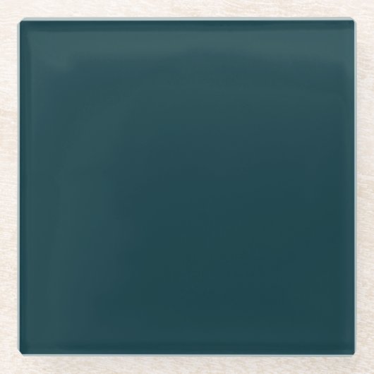 ピーコックスクエアガラスコースター ガラスコースター (正面)