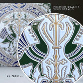 ピーコックスシンボルベルエポックアールデコ タイル