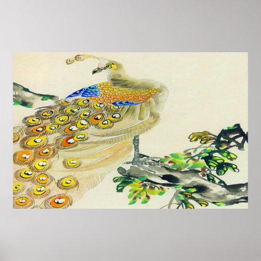 ピーコックスタンディングポスタースケッチ1 ポスター (正面)