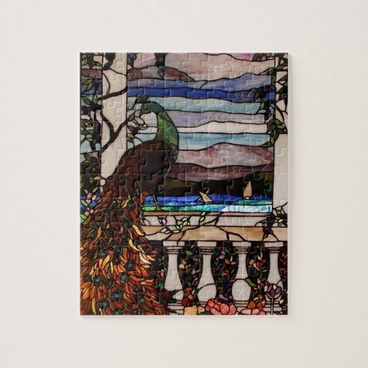 ピーコックステンドグラスパズル ジグソーパズル (縦)