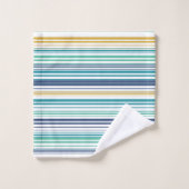 ピーコックストライプの バスタオルセット (ウォッシュタオル)