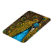 ピーコックスプレンダーイラストレーション マグネット (左側)