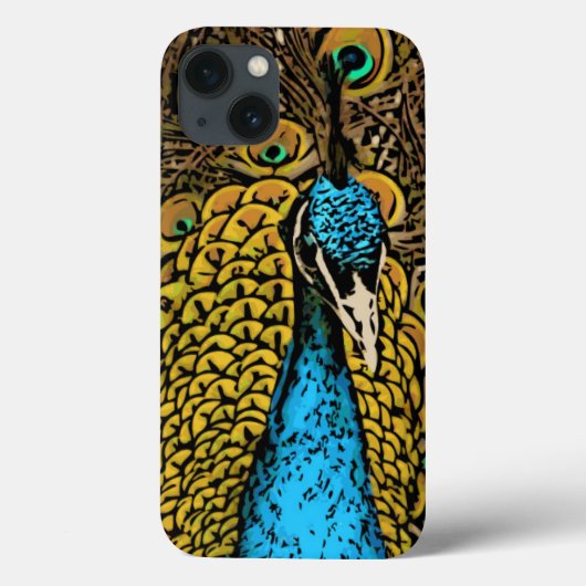 ピーコックスプレンダーイラストレーション Case-Mate iPhoneケース (裏面)