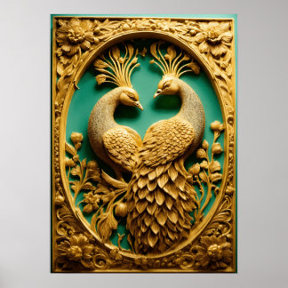 ピーコックスプレンダー – 自然屋内 ポスター