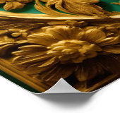 ピーコックスプレンダー – 自然屋内 ポスター (角)