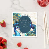 ピーコックス結婚羽 スタンダードカクテルナプキン (インサイチュ)