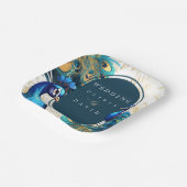 ピーコックス結婚羽 ペーパープレート (傾斜あり)