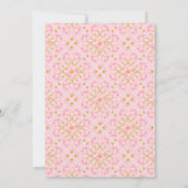 ピーコックス蓮結婚園インディアンテンプレート 招待状 (裏面)