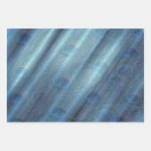 ピーコックス&エメラルドグリーンメタリックシルク ラッピングペーパーシート (正面3)