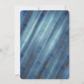 ピーコックス&エメラルドグリーンメタリックシルク 招待状 (裏面)