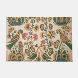 ピーコックス&パーロッツヴィンテージアートラグ ドアマット