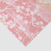 ピーコックス、ピンクの白い桜の花日本のフローラ 薄葉紙 (詳細)