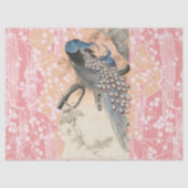 ピーコックス、ピンクの白い桜の花日本のフローラ 薄葉紙 (正面)