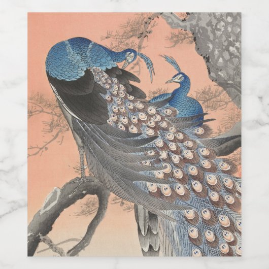 ピーコックス ワインラベル (シングルラベル)