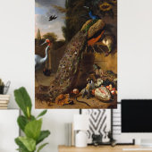 ピーコックス – Melchior d' Hondecoeter ポスター (ホームオフィス)