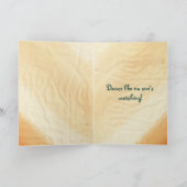 ピーコックダンサーグリーティングカードことわざ カード (内部)