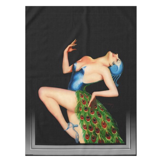 ピーコックダンサーバイアーレクルプベルギー テーブルクロス (正面)