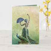 ピーコックダンサー カード (黄色い花)