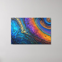 ピーコックチタニウムマクロ キャンバスプリント