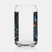 ピーコックチョークお洒落パステルバードパーソナライズされた ガラス缶 (右)