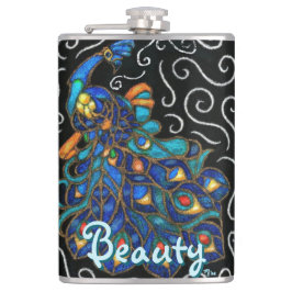 ピーコックチョークお洒落パステルバードパーソナライズされた フラスク