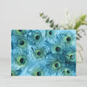 ピーコックティール(緑がかった色)とパープル 招待状 (スタンド正面)